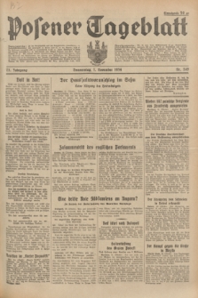 Posener Tageblatt. Jg.73, Nr. 249 (1 November 1934) + dod.