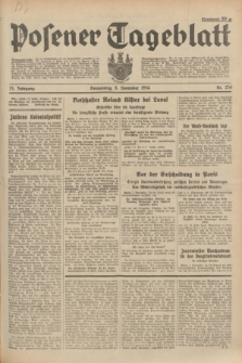 Posener Tageblatt. Jg.73, Nr. 254 (8 November 1934) + dod.