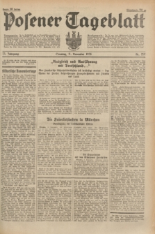 Posener Tageblatt. Jg.73, Nr. 257 (11 November 1934) + dod.
