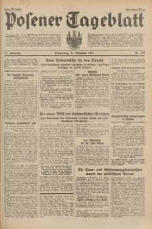 Posener Tageblatt. Jg.73, Nr. 260 (15 November 1934) + dod.