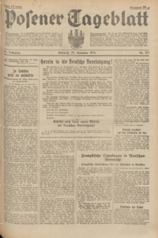 Posener Tageblatt. Jg.73, nr 271 (28 November 1934) + dod.