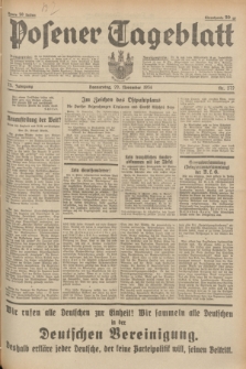 Posener Tageblatt. Jg.73, nr 272 (29 November 1934) + dod.