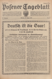 Posener Tageblatt. Jg.74, Nr. 13 (16 Januar 1935) + dod.