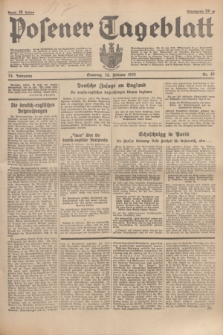 Posener Tageblatt. Jg.74, nr 46 (24 Februar 1935) + dod.