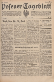Posener Tageblatt. Jg.74, Nr. 211 (14 September 1935) + dod.
