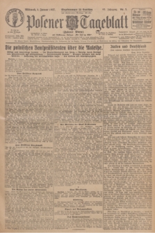 Posener Tageblatt (Posener Warte). Jg.66, Nr. 3 (5 Januar 1927) + dod.