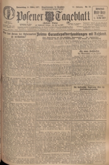 Posener Tageblatt (Posener Warte). Jg.66, Nr. 74 (31 März 1927) + dod.
