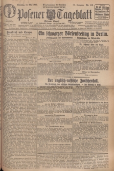 Posener Tageblatt (Posener Warte). Jg.66, Nr. 110 (15 Mai 1927) + dod.