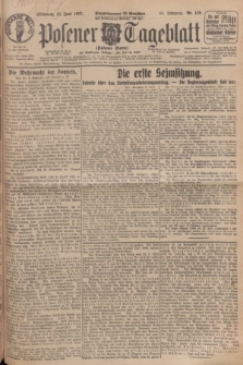 Posener Tageblatt (Posener Warte). Jg.66, Nr. 139 (22 Juni 1927) + dod.