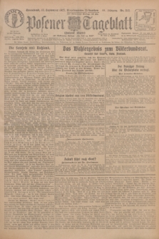Posener Tageblatt (Posener Warte). Jg.66, Nr. 212 (17 September 1927) + dod.