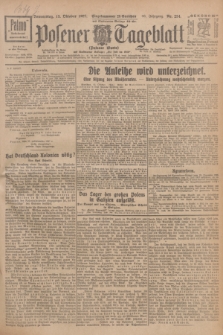 Posener Tageblatt (Posener Warte). Jg.66, Nr. 234 (13 Oktober 1927) + dod.