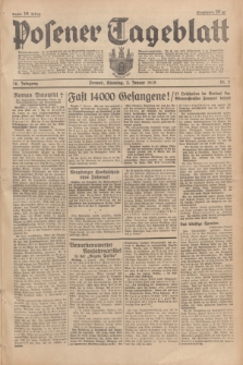 Posener Tageblatt. Jg.78, Nr. 2 (3 Januar 1939) + dod.