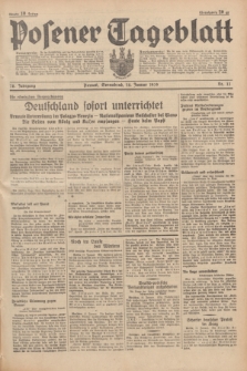 Posener Tageblatt. Jg.78, Nr. 11 (14 Januar 1939) + dod.