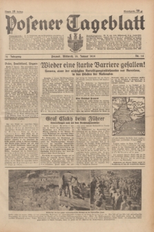 Posener Tageblatt. Jg.78, Nr. 14 (18 Januar 1939) + dod.