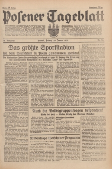 Posener Tageblatt. Jg.78, Nr. 16 (20 Januar 1939) + dod.