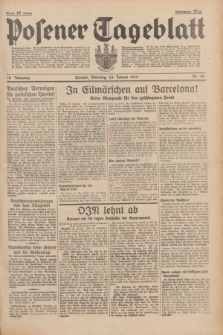 Posener Tageblatt. Jg.78, Nr. 19 (24 Januar 1939) + dod.