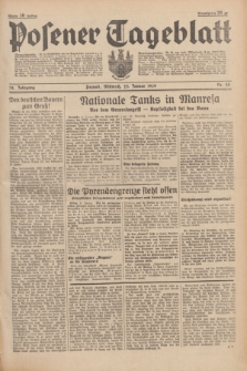 Posener Tageblatt. Jg.78, Nr. 20 (25 Januar 1939) + dod.