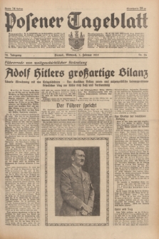 Posener Tageblatt. Jg.78, Nr. 26 (1 Februar 1939) + dod.