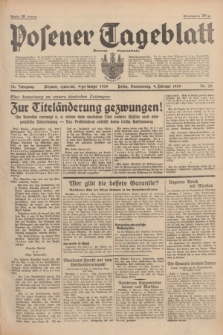 Posener Tageblatt = Żurnal Poznański. Jg.78, Nr. 32 (9 lutego 1939) + dod.