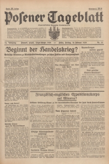 Posener Tageblatt = Poznańska Gazeta Codzienna. Jg.78, Nr. 33 (10 Februar 1939) + dod.