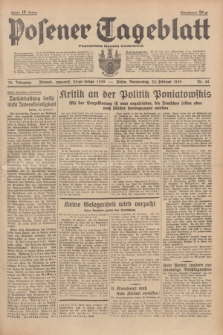 Posener Tageblatt = Poznańska Gazeta Codzienna. Jg.78, Nr. 44 (23 Februar 1939) + dod.