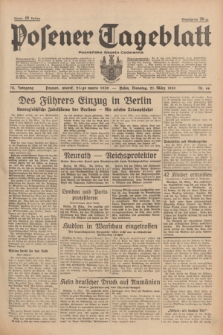 Posener Tageblatt = Poznańska Gazeta Codzienna. Jg.78, Nr. 66 (21 März 1939) + dod.