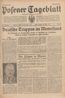 Posener Tageblatt = Poznańska Gazeta Codzienna. Jg.78, Nr. 69 (24 März 1939) + dod.