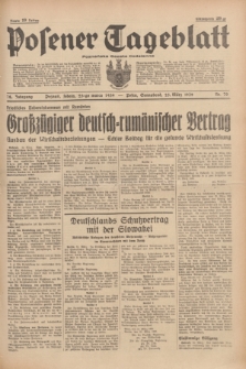Posener Tageblatt = Poznańska Gazeta Codzienna. Jg.78, Nr. 70 (25 März 1939) + dod.