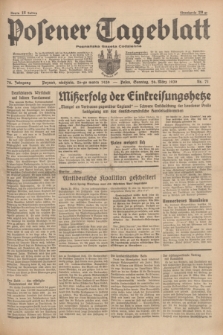 Posener Tageblatt = Poznańska Gazeta Codzienna. Jg.78, Nr. 71 (26 März 1939) + dod.