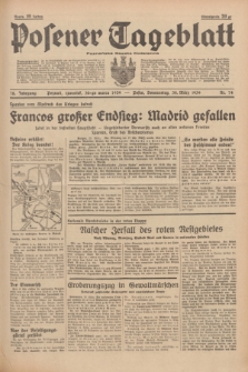 Posener Tageblatt = Poznańska Gazeta Codzienna. Jg.78, Nr. 74 (30 März 1939) + dod.