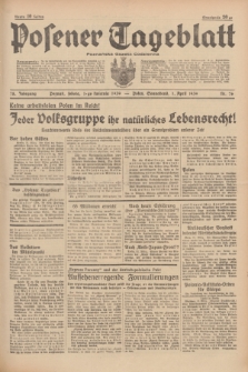 Posener Tageblatt = Poznańska Gazeta Codzienna. Jg.78, Nr. 76 (1 April 1939) + dod.