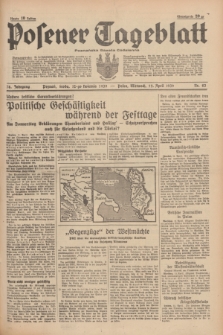 Posener Tageblatt = Poznańska Gazeta Codzienna. Jg.78, Nr. 83 (12 April 1939) + dod.