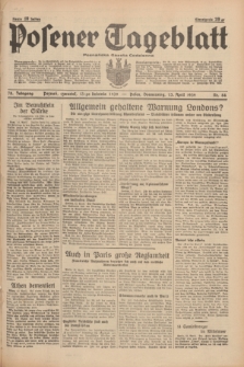Posener Tageblatt = Poznańska Gazeta Codzienna. Jg.78, Nr. 84 (13 April 1939) + dod.