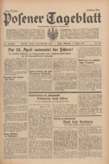 Posener Tageblatt = Poznańska Gazeta Codzienna. Jg.78, Nr. 89 (19 April 1939) + dod.