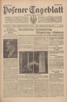Posener Tageblatt = Poznańska Gazeta Codzienna. Jg.78, Nr. 90 (20 April 1939) + dod.