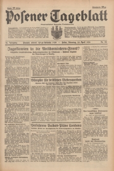 Posener Tageblatt = Poznańska Gazeta Codzienna. Jg.78, Nr. 94 (25 April 1939) + dod.