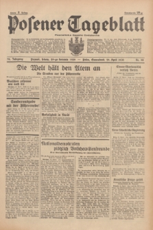 Posener Tageblatt = Poznańska Gazeta Codzienna. Jg.78, Nr. 98 (29 April 1939) + dod.