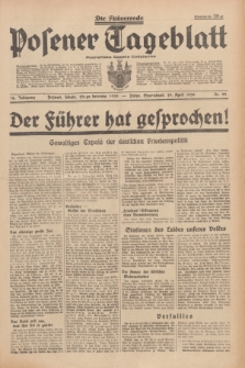 Posener Tageblatt = Poznańska Gazeta Codzienna. Jg.78, Nr. 99 (29 April 1939) + dod.