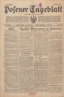 Posener Tageblatt = Poznańska Gazeta Codzienna. Jg.78, Nr. 148 (1 Juli 1939) + dod.