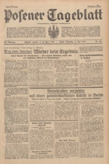Posener Tageblatt = Poznańska Gazeta Codzienna. Jg.78, Nr. 156 (11 Juli 1939) + dod.