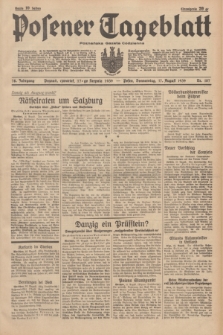 Posener Tageblatt = Poznańska Gazeta Codzienna. Jg.78, Nr. 187 (17 August 1939) + dod.