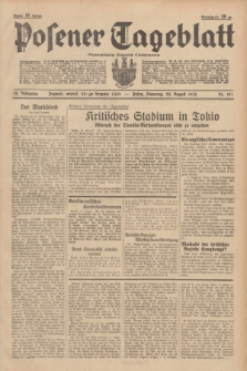 Posener Tageblatt = Poznańska Gazeta Codzienna. Jg.78, Nr. 191 (22 August 1939) + dod.