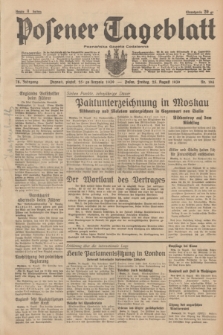 Posener Tageblatt = Poznańska Gazeta Codzienna. Jg.78, Nr. 194 (25 August 1939) + dod.