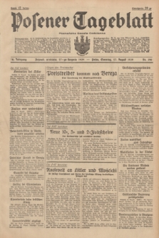 Posener Tageblatt = Poznańska Gazeta Codzienna. Jg.78, Nr. 196 (27 August 1939) + dod.