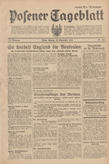 Posener Tageblatt. Jg.78, Nr. 214 (25 September 1939)
