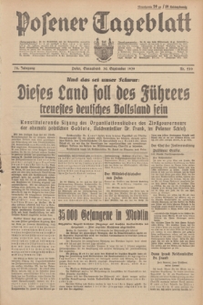 Posener Tageblatt. Jg.78, Nr. 219 (30 September 1939)
