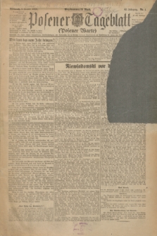 Posener Tageblatt (Posener Warte). Jg.62, Nr. 1 (3 Januar 1923) + dod.