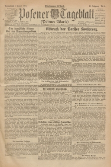 Posener Tageblatt (Posener Warte). Jg.62, Nr. 4 (6 Januar 1923) + dod.