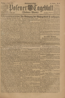 Posener Tageblatt (Posener Warte). Jg.62, Nr. 10 (14 Januar 1923) + dod.