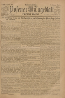 Posener Tageblatt (Posener Warte). Jg.62, Nr. 14 (19 Januar 1923) + dod.